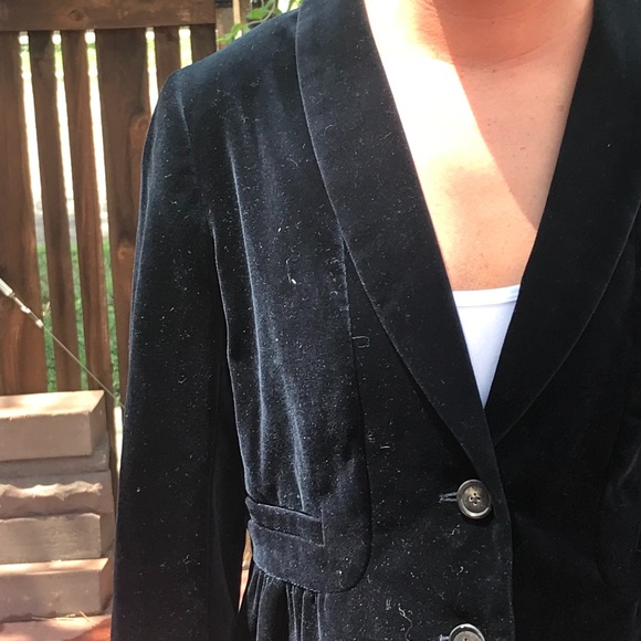 NEW J. Crew Blue Cotton Velvet Jacket - Picture 5 of 10